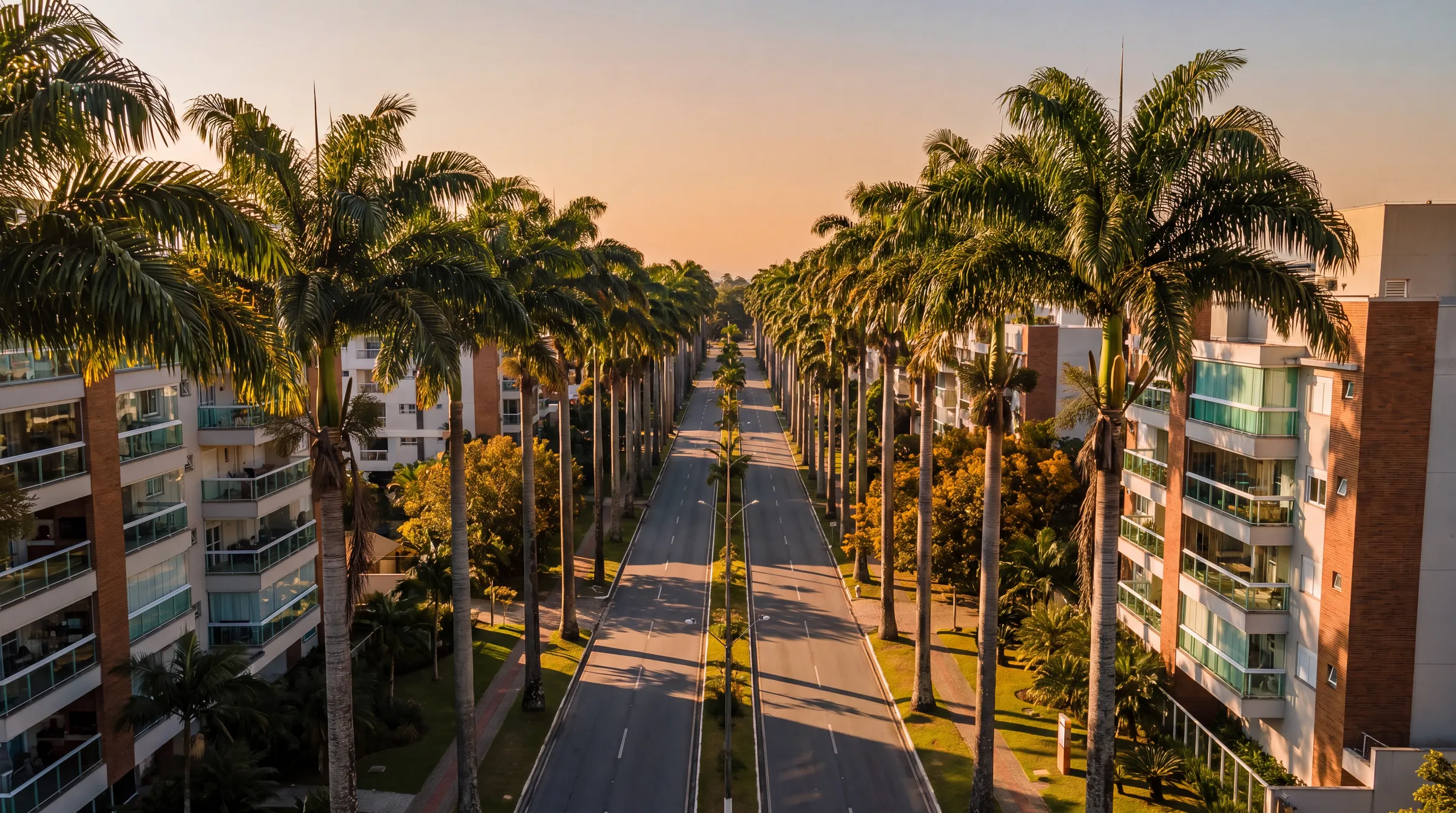 Vista panorâmica de Joinville, Santa Catarina